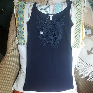 J. Crew medium small navy blue tank top shirt